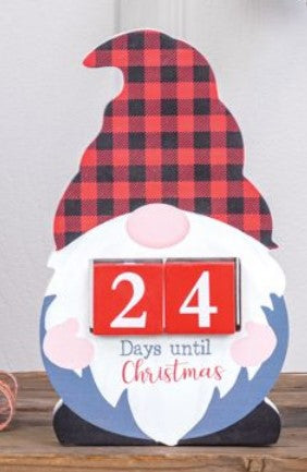 GNOME WOODEN COUNTDOWN TABLETOP 2 ASST.