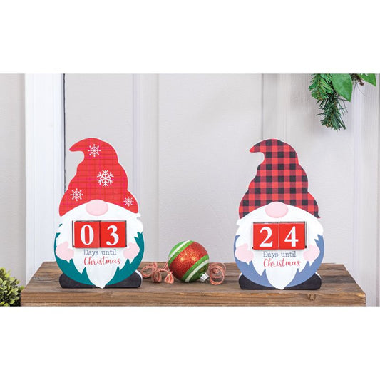 GNOME WOODEN COUNTDOWN TABLETOP 2 ASST.