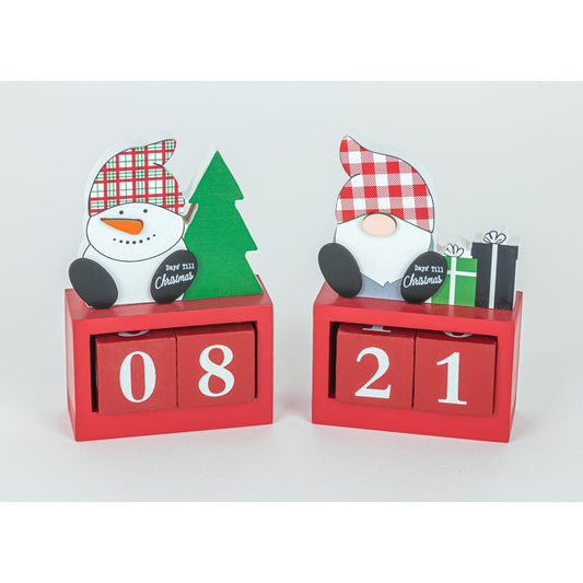 SNOWMAN GNOME CHRISTMAS COUNTDOWN 2 ASST