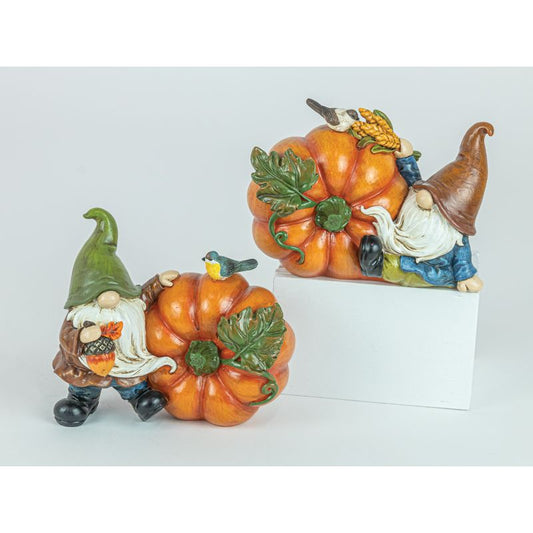 GNOME AND PUMPKIN TABLETOP 2 ASST