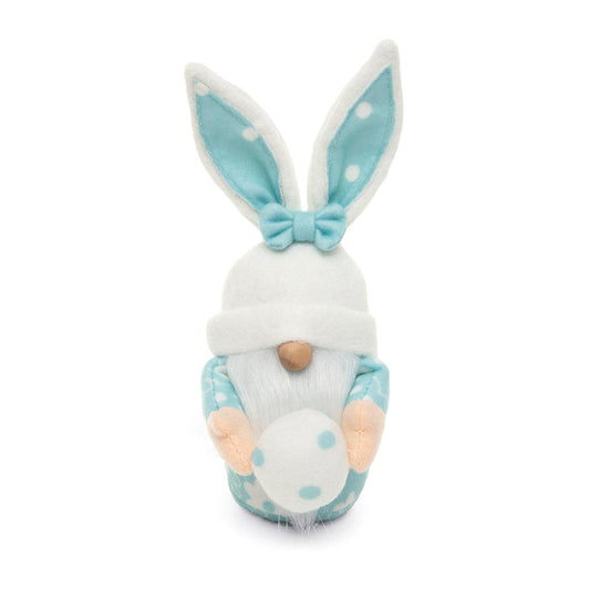 MEADOW BLUE EASTER BUNNY GNOME BLUE/WHITE WITH BUNNY EARS,