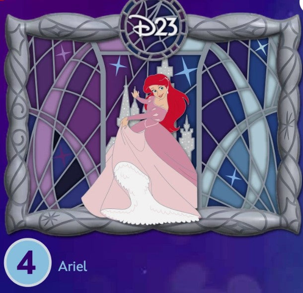 Ariel Little Mermaid D23 2026 Premier Collection Pins LE1000 Disney Fan Event RSP Exclusive
