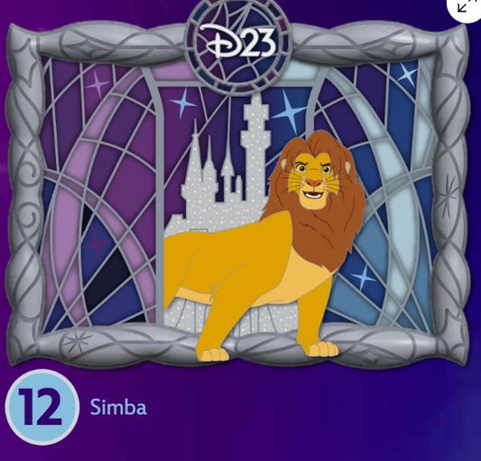 Simba from The Lion King D23 2026 Premier Collection Pins LE1000 Disney Fan Event RSP Exclusive