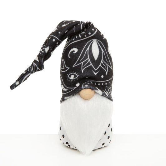 BUBBA BANDANA GNOME BLACK/WHITE WITH FLOPPY HAT