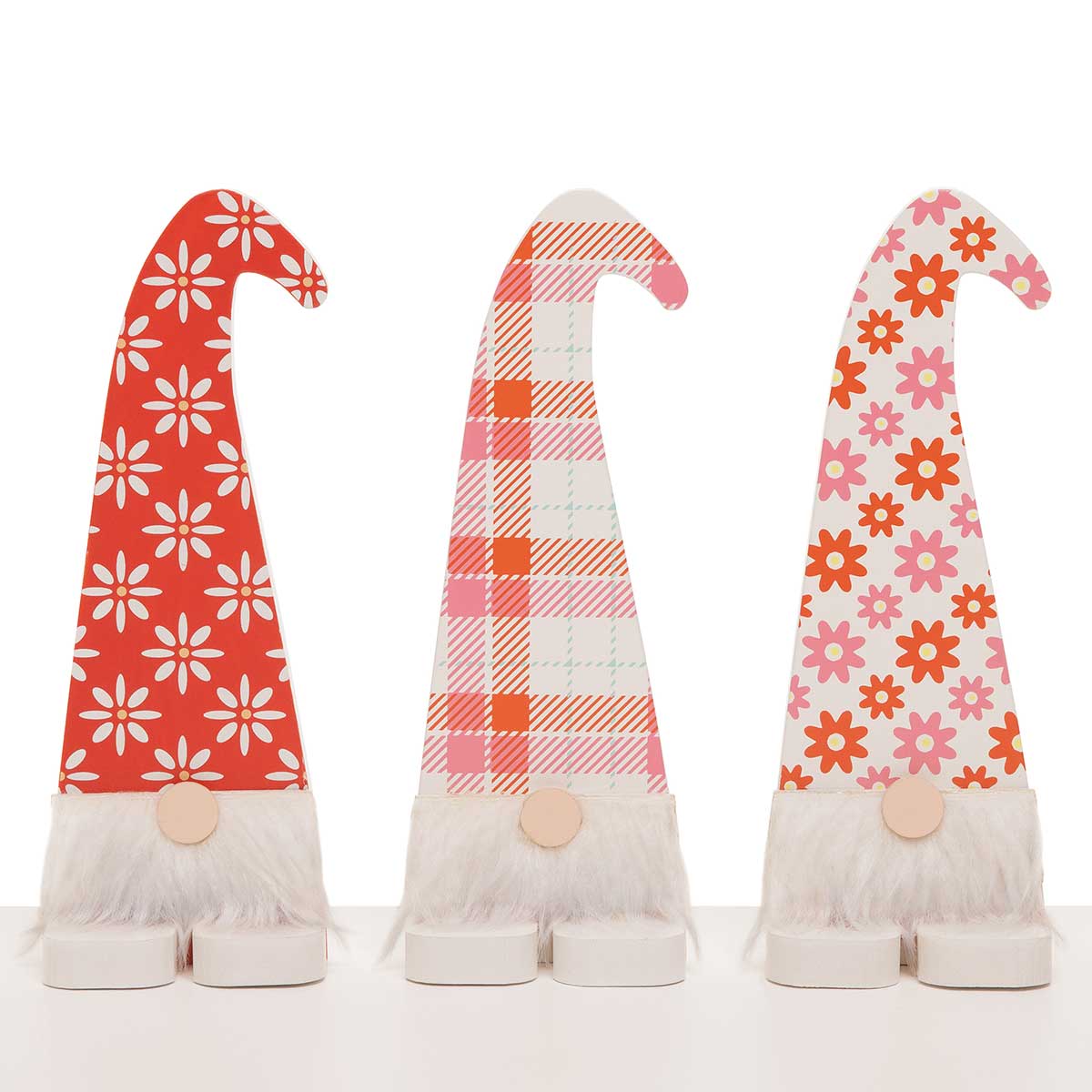 CORAL FAIR WOOD GNOME SIT-A-BOUT CORAL/WHITE