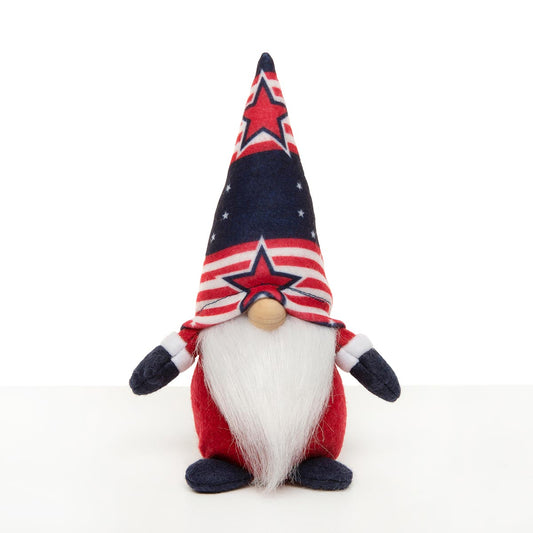AMERICA STRIPE GNOME RED/WHITE/BLUE WITH WOOD NOSE