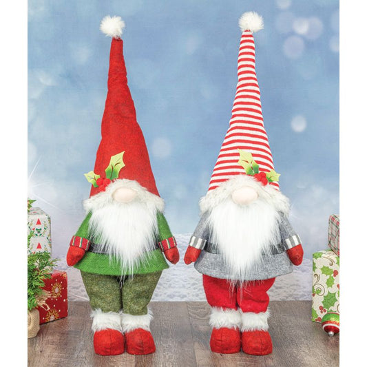 STRIPED SANTA GNOME STANDER 2 ASST.