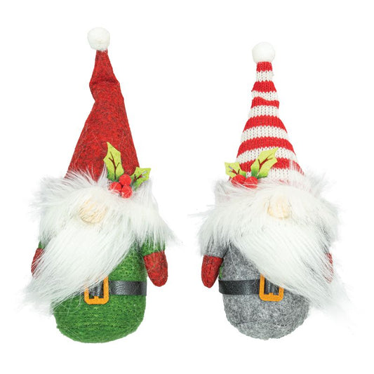 STRIPED SANTA GNOME ORNAMENT 2 ASST.