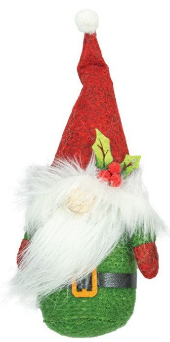STRIPED SANTA GNOME ORNAMENT 2 ASST.