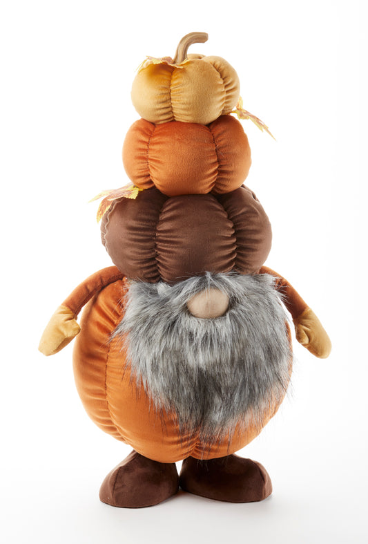 Pumpy Kins The Autumn Fall Harvest Plus Standing Gnome