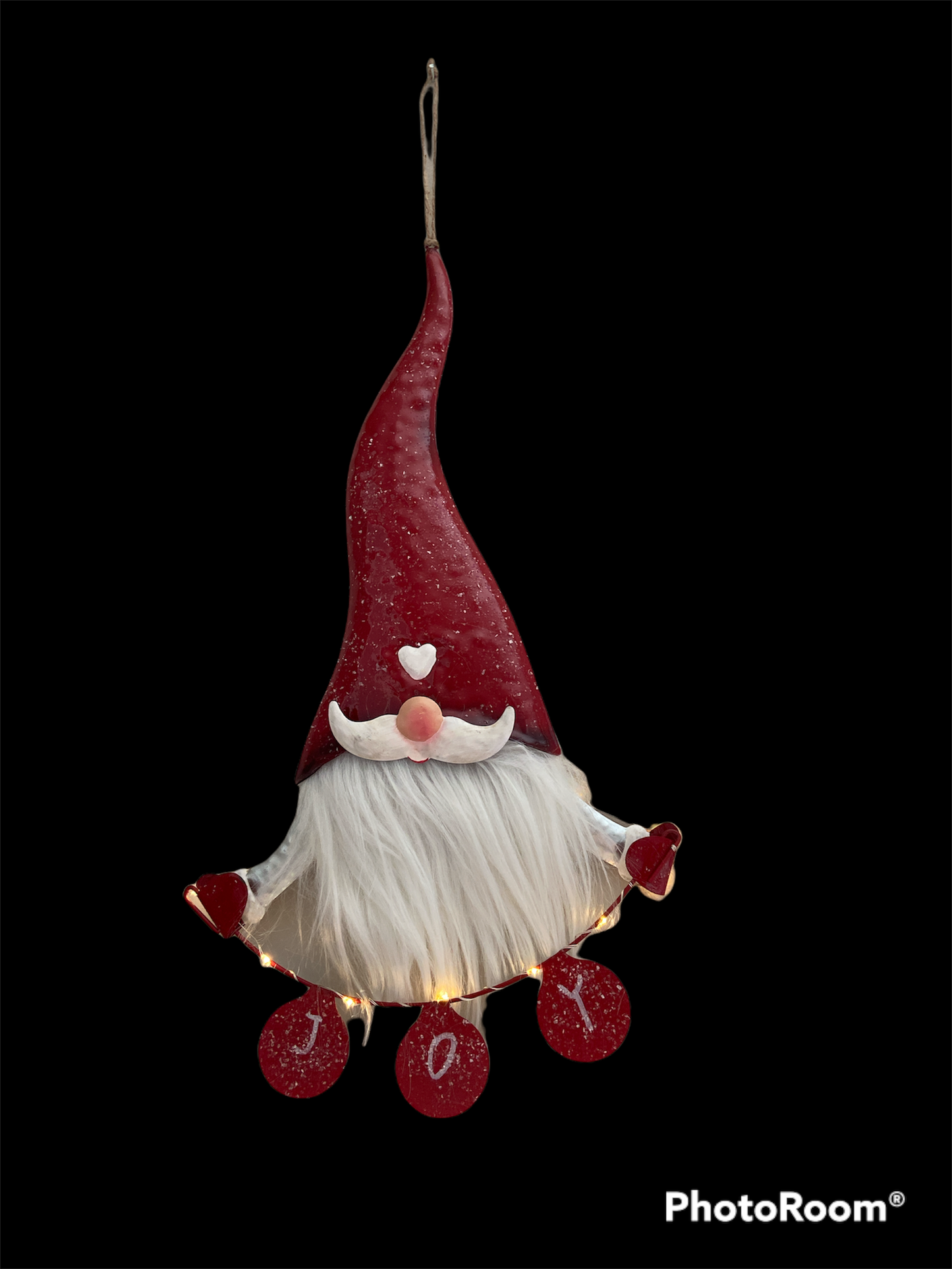 18" Jolly Gnome Led Joy Sign Christmas and Winter Holidays