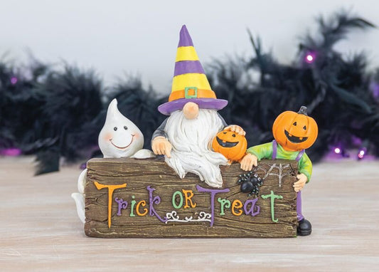 Trick or Treat Gnome Table Top Accent