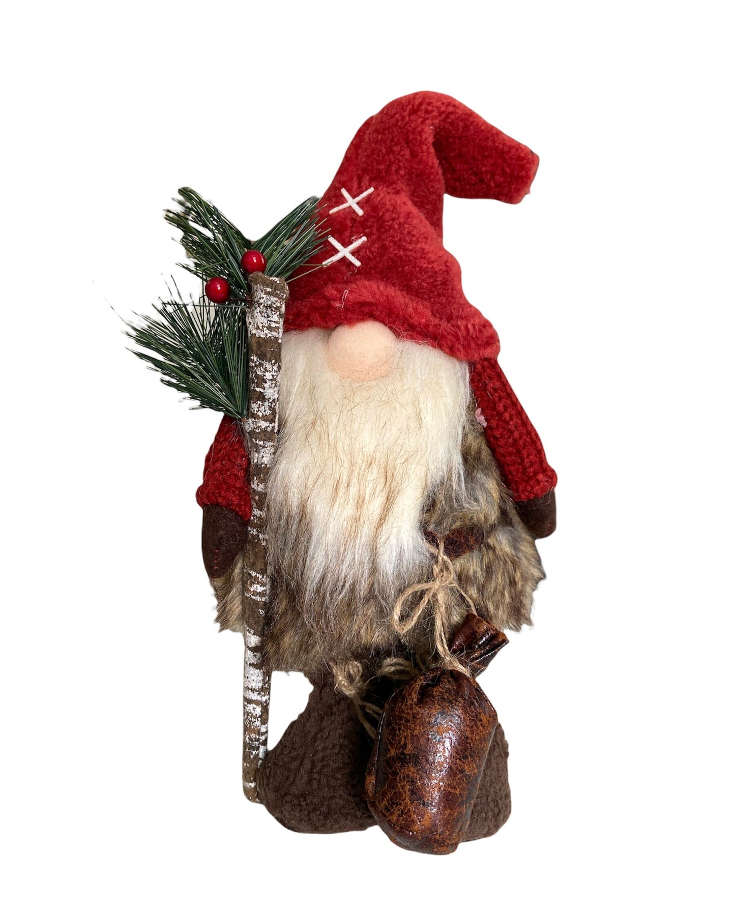 Odin Nordic Gnome With Pine tree Stick Christmas and Winter
