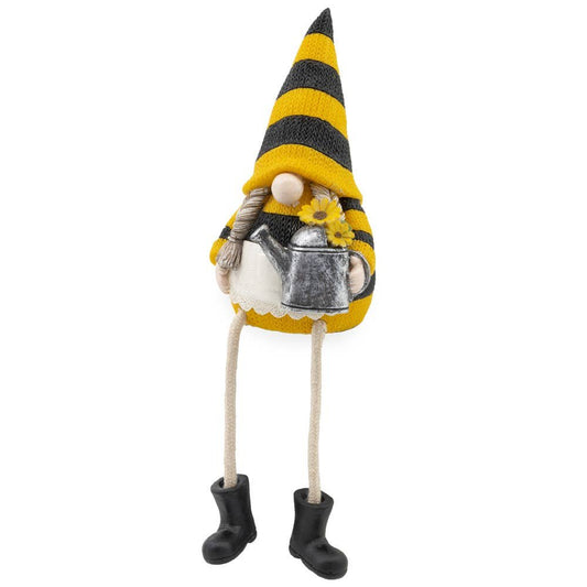 Bee Lady With Watering Can with Dangle Legs Medium Size