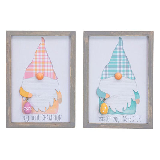 EGG HUNT CHAMP GNOME SIGN 2 ASST.