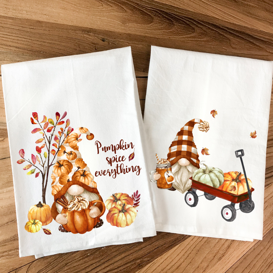 Oversized 27” x 27" - Autumn Themed Dish Towels