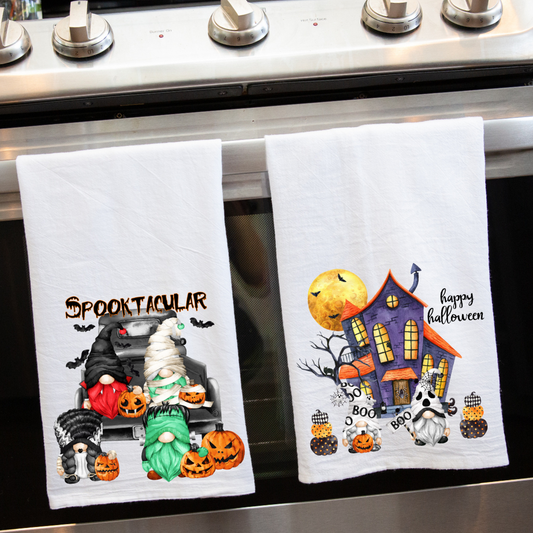 Happy Halloween Gnomes - Kitchen Towel