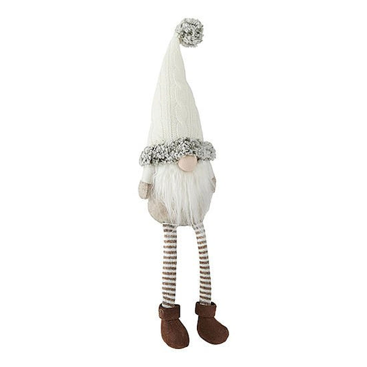 Woodward the Forest Gnome Medium Size White Grey and Brown