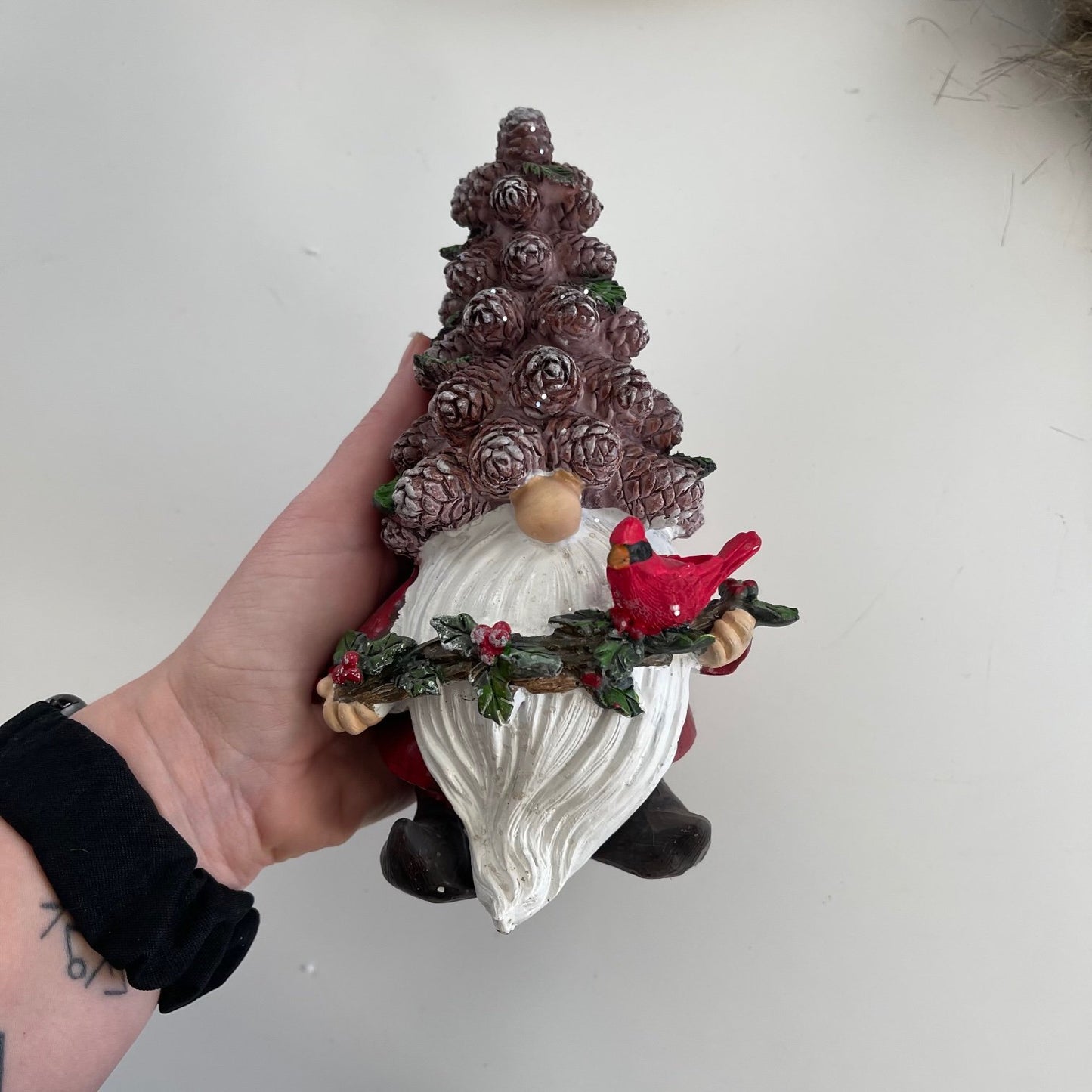 Phil Pinecone Hat Gnome Christmas/Holiday Resin Statue