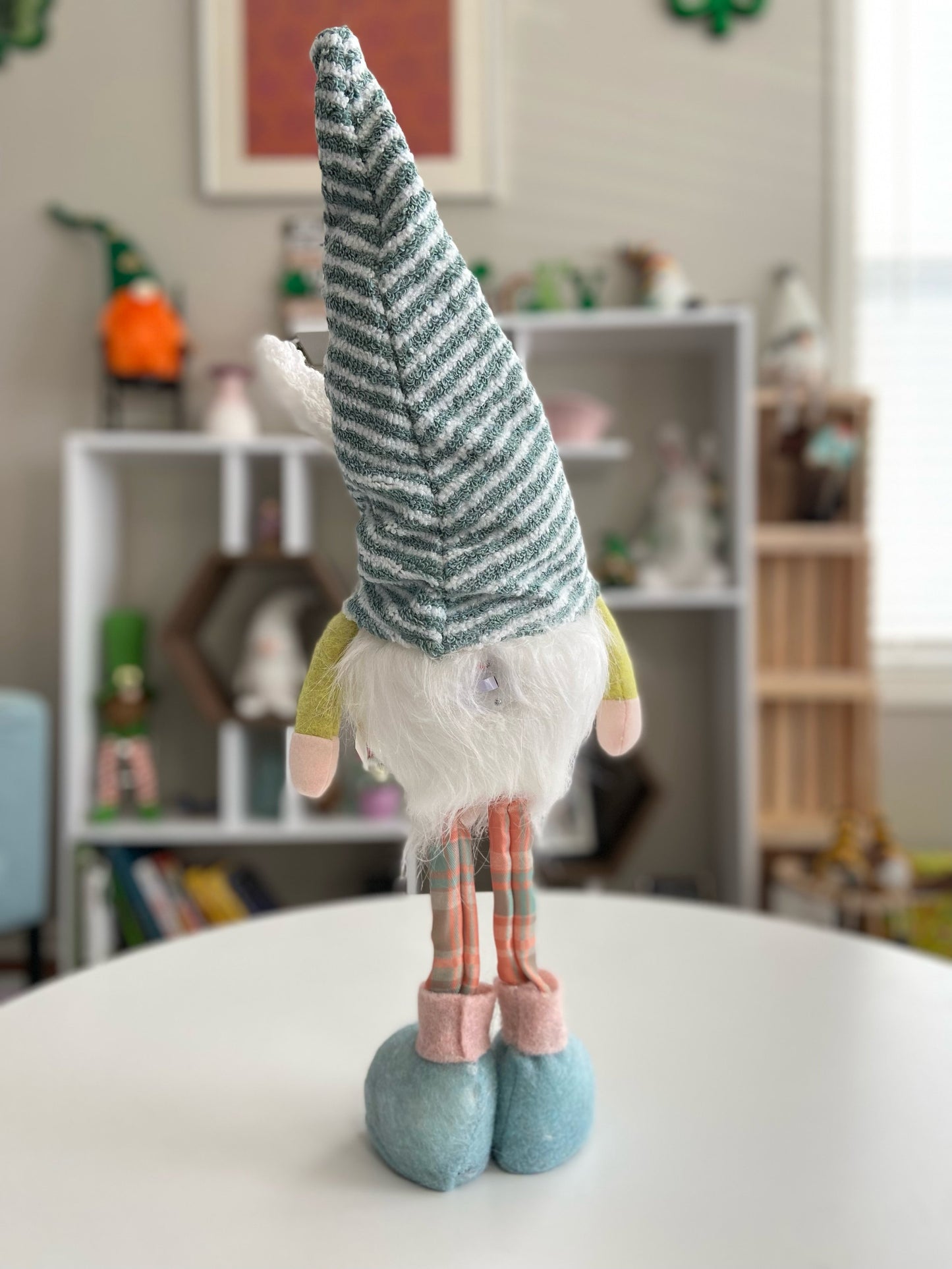 Easter Stripes Gnome Stander with LED - Pick One or Both