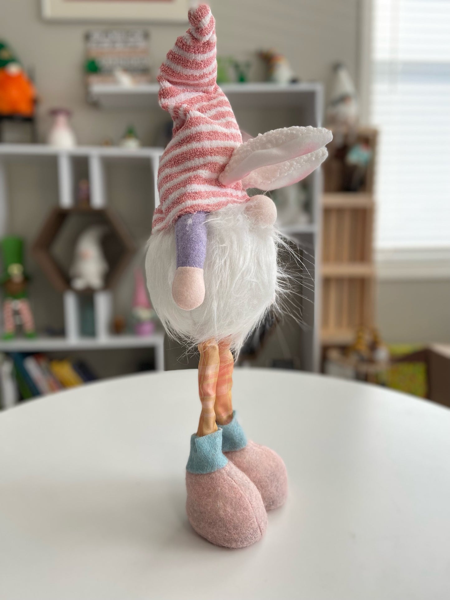 Easter Stripes Gnome Stander with LED - Pick One or Both