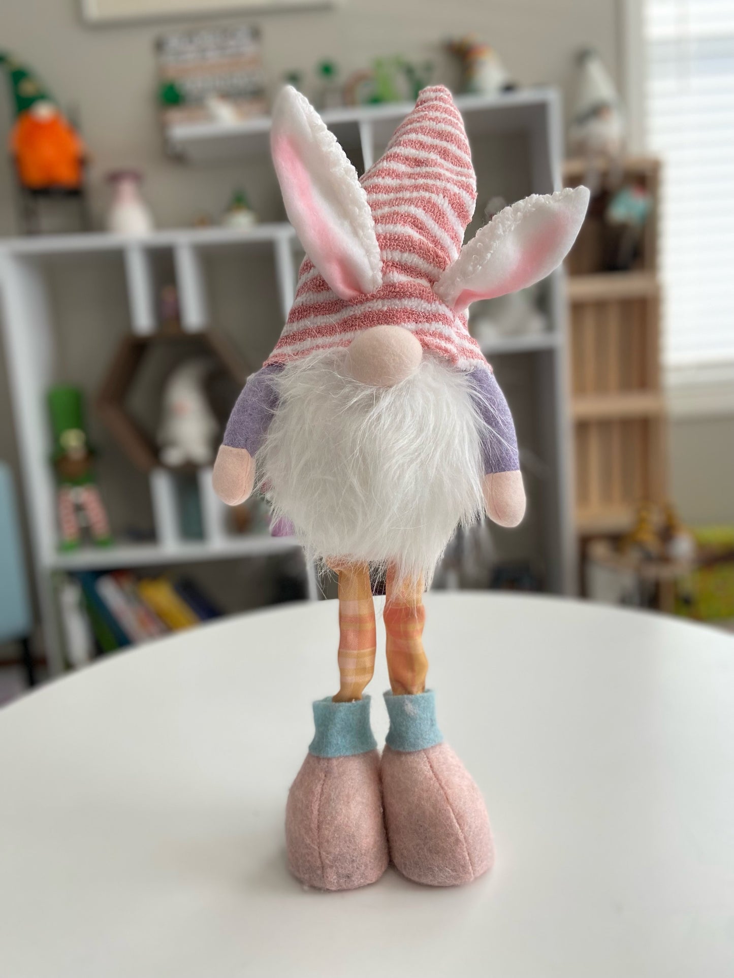 Easter Stripes Gnome Stander with LED - Pick One or Both