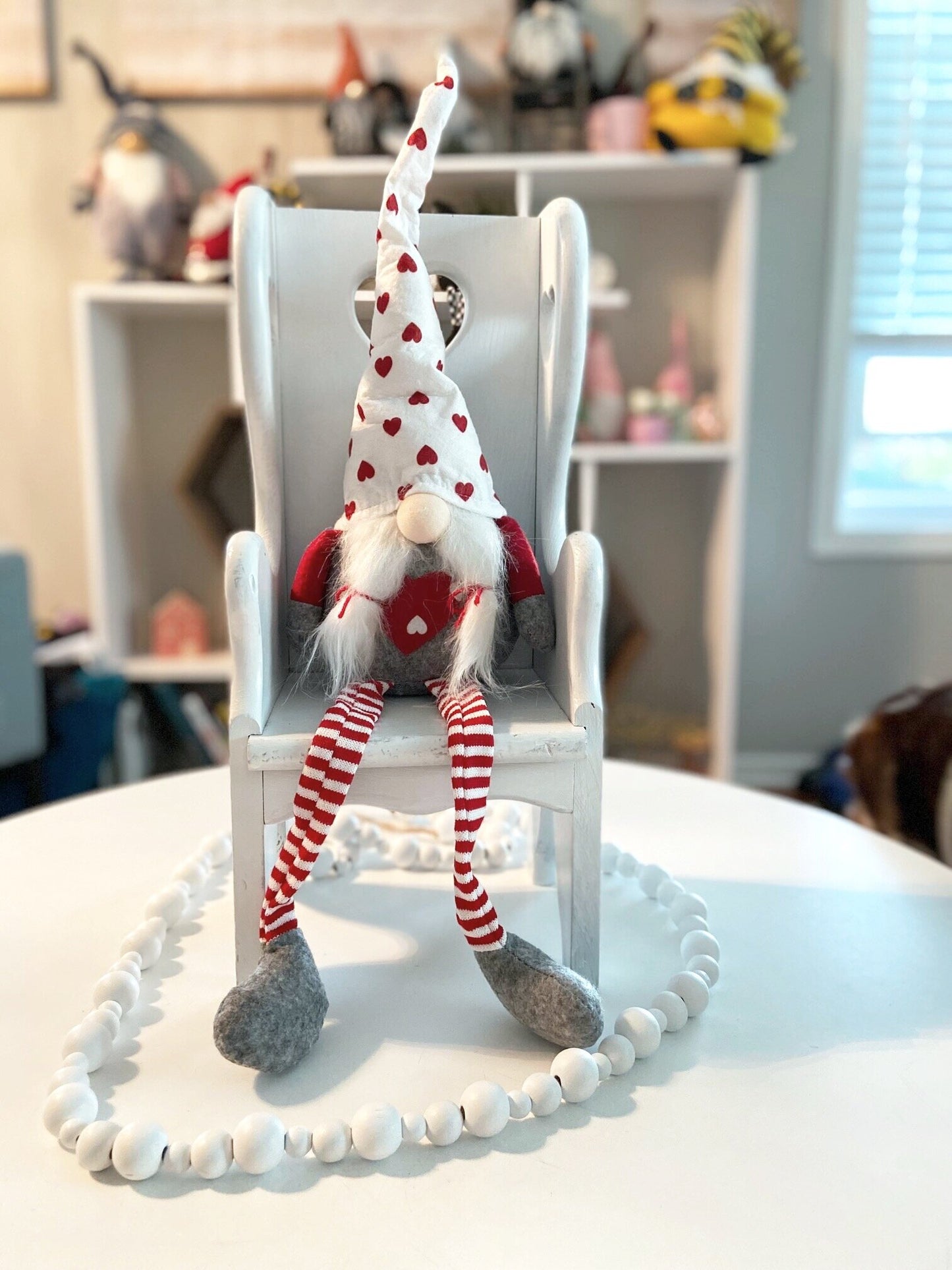 Shelf sitting gnomes with Heart -Price Per Set of 2