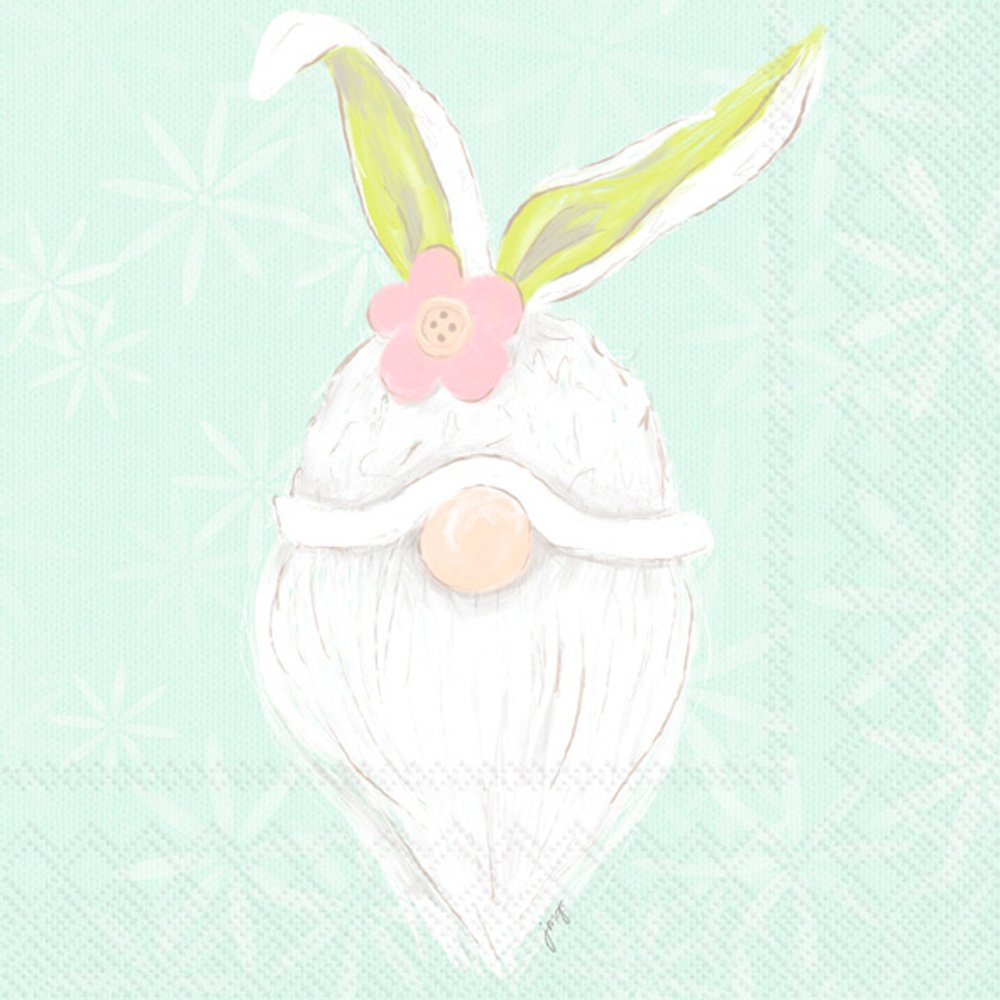 BUNNY GNOME LUNCH NAPKIN