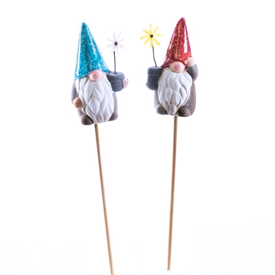 Garden Planter or Garden Décor Knewy The Gnome Plant Sticks