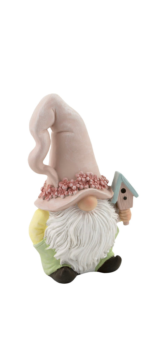 Darra Birdhouse Flower Spring Gnome - 5.5" inches