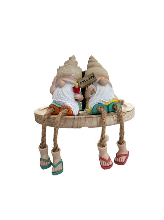 Beach Buddies 8" Rope Leg Beach Gnomes - set of 2