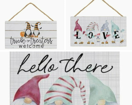 USA MADE PETITE HANGING CEDER WOOD ACCENT SIGNS