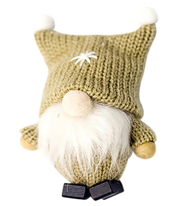 Giftable Tiny Gnomes With Wool Knit Hats and Wood Shoes in Multiple Colors