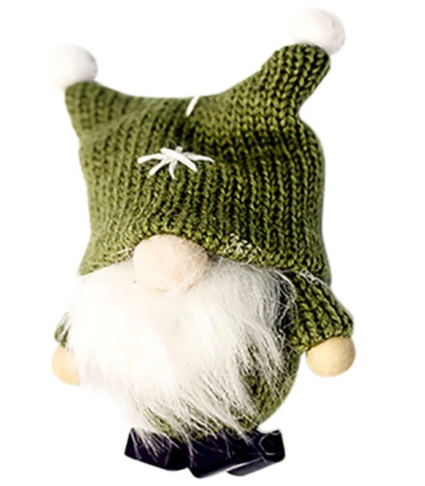Giftable Tiny Gnomes With Wool Knit Hats and Wood Shoes in Multiple Colors