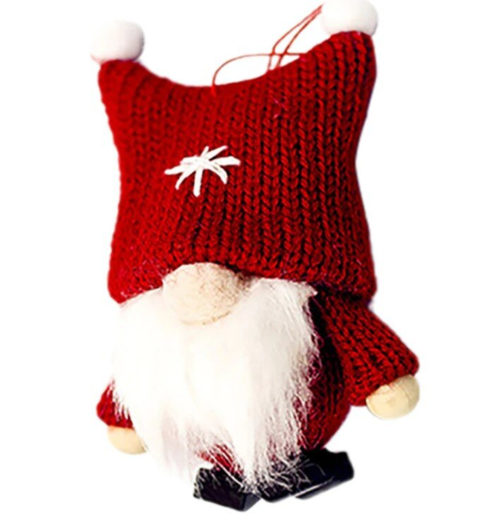 Giftable Tiny Gnomes With Wool Knit Hats and Wood Shoes in Multiple Colors