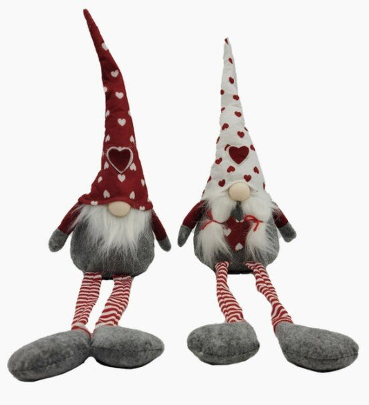 Shelf sitting gnomes with Heart -Price Per Set of 2