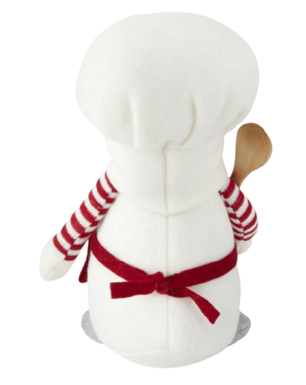 Large Chef Gnome with Wooden Spoon and White Beard