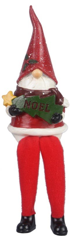 Resin Christmas Gnome Shelf Sitter Set of 2