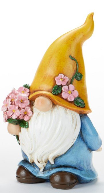 3.6 x 6.1" Resin Spring Garden Gnome - Choose 1 or all three