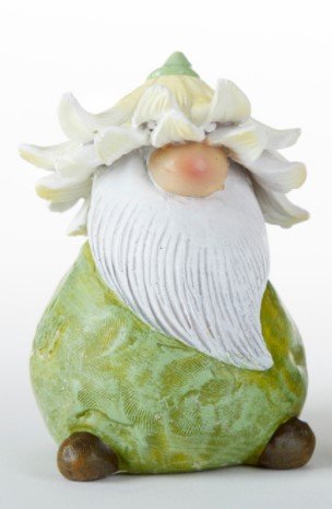 2.2 x 2.8" Resin Garden Hat Gnome - Choose one or both Mushroom or Flower