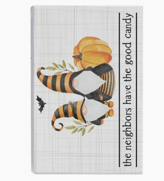 Good Candy Gnomes Small Accent Wood Sign