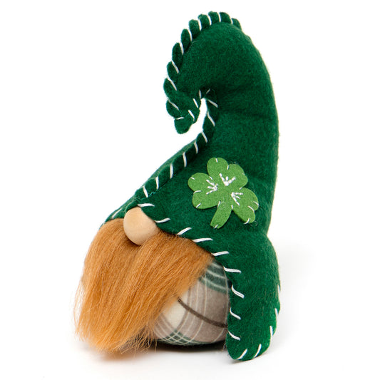 Shamrock Jester Hat Gnome with Stitching 5.5" Small
