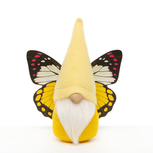 BUTTERFLY GNOME YELLOW WITH WINGS