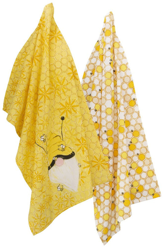 Bee Gnome Tea Towel (SET OF 2)