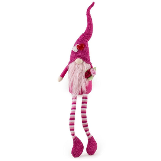 Carrie The Love Gnome with Dangle Legs Hearts and Flowers