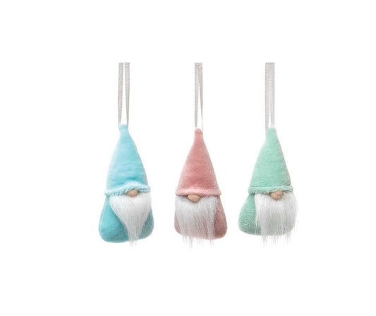 Pastel Mini Gnomes with Ribbon Hanger 3 Assortment