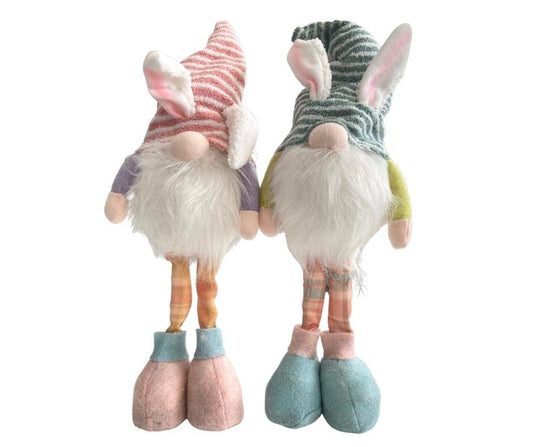 Easter Stripes Gnome Stander with LED - Pick One or Both