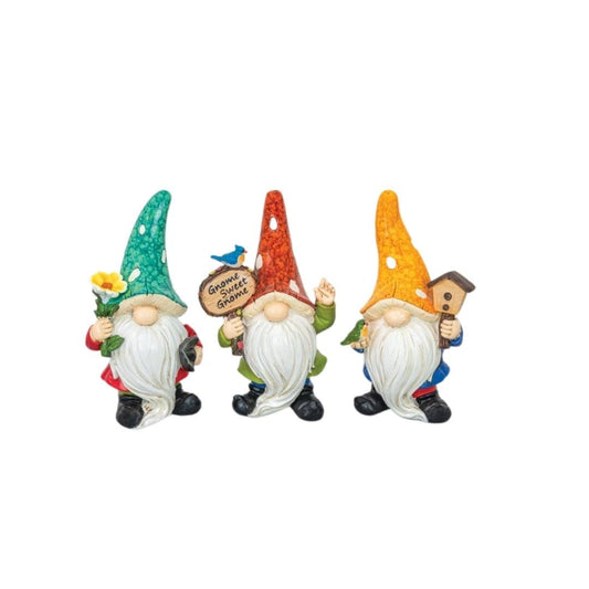 MUSHROOM GNOME TABLETOP Choose Flower, Wood Sign, Bird or All Three