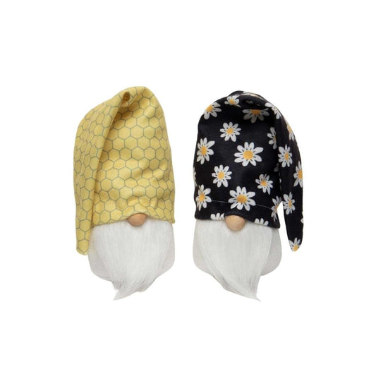 Daisy Flower or Honeycomb Gnome with Wood Nose 7" Large