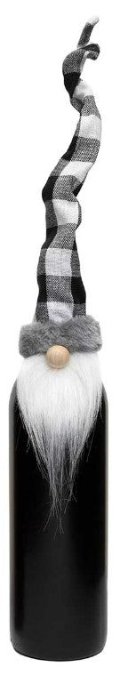 GNOME BOTTLE TOPPER BLACK/WHITE 2 AST